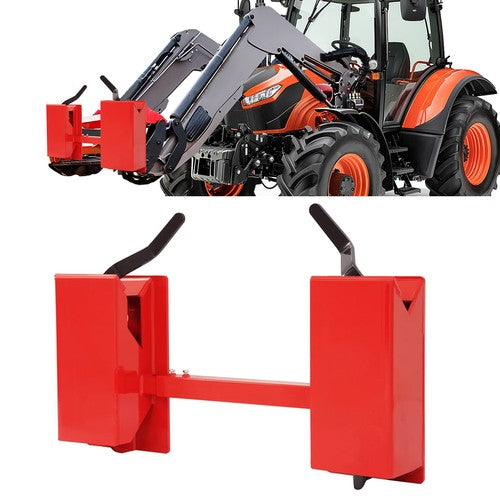 DURAFORCE 4000lb Skid Steer Quick Tach Conversion Adapter Attach w/ Adjustable Cross Brace