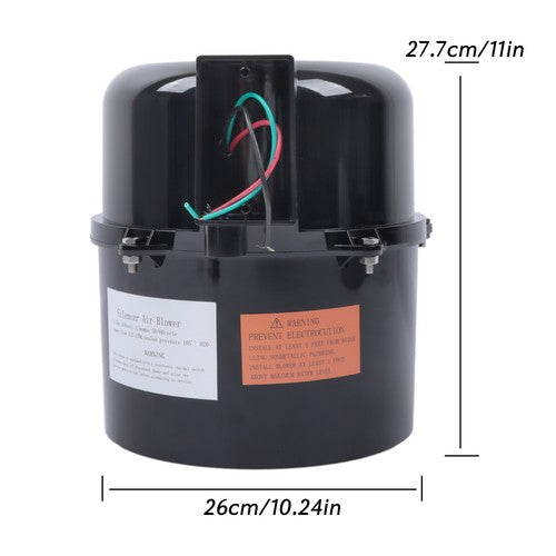 DURAFORCE Air Supply Silencer Pool Spa and Hot Tub Blower 1.5 HP 240V 6315241 6316220F