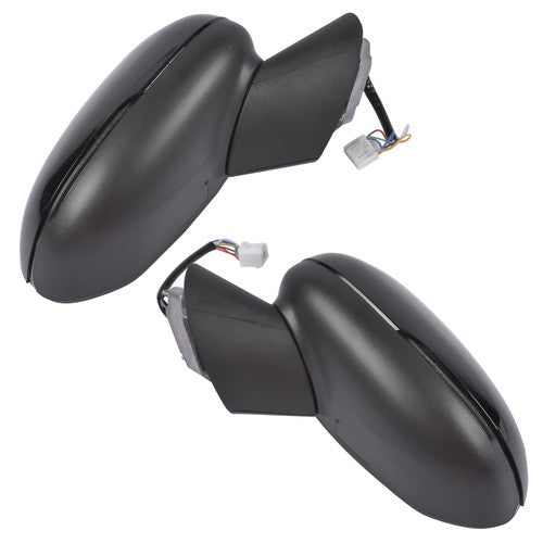 DURAFORCE Driver Left & Right Black Power Heated Mirror w/ Signal Light for Kia K5 2021-24