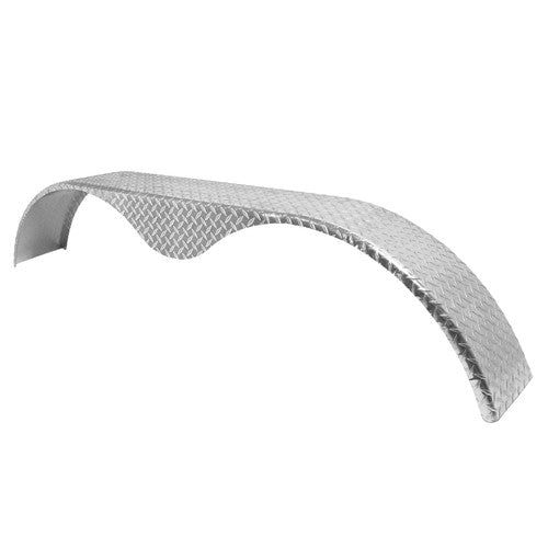 DURAFORCE 14"-16" Trailer Fender Tandem Axle Teardrop Diamond Tread Plate 72" L 18" H 9" W