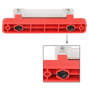 DURAFORCE Bus Bar Power Distribution Terminal Block Red & Black 6 Way 48V 150A Busbar