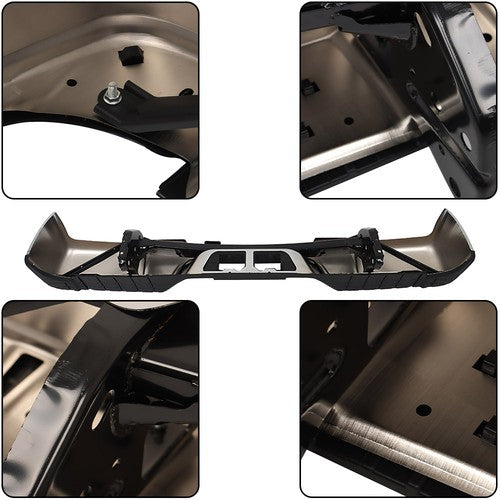 DURAFORCE Fit For Toyota Tundra 2007-2013 Chrome Complete Steel Rear Bumper W/ Hardware