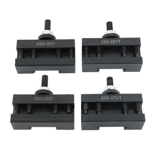 DURAFORCE 4PC BXA Tool Post Tool Holder Set For Lathe 250-201 250-202 250-201XL 250-202XL