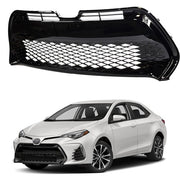 DURAFORCE Front Bumper Lower Grille Grill Black for Toyota Corolla SE XSE 2017 2018 2019