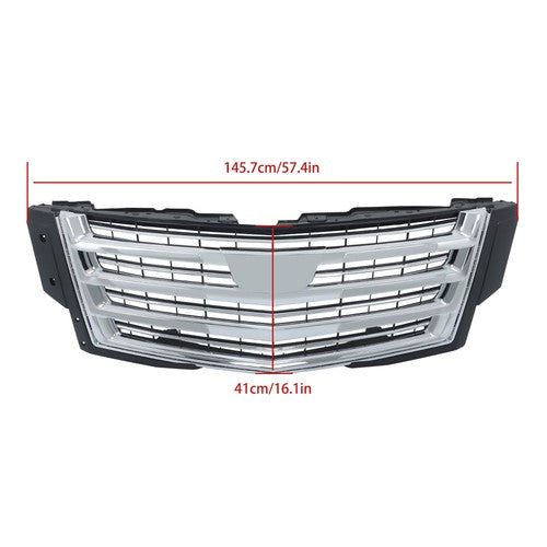 DURAFORCE Front Upper Grille Molding Chrome New For Cadillac Escalade 2015-2019 2020
