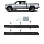 DURAFORCE For Toyota Tacoma 2005-2023 Double Cab Left+Right Running Boards 6-inch Aluminum