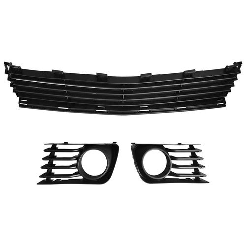 DURAFORCE Front Lower Grille Pair Fog Light Covers with Hole for Toyota Prius 2004-2009