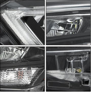 DURAFORCE Chrome For Nissan Versa 2020-2021 Left Side Headlight Replacement Clear Lens LED