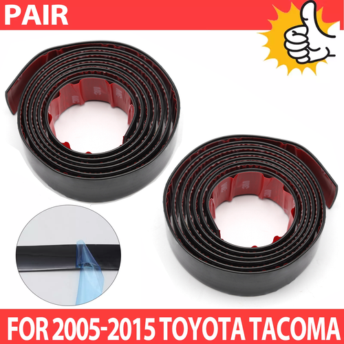 DURAFORCE Black Roof Top Trim Molding Kit for 2005-2015 for Toyota Tacoma Trucks 2PC