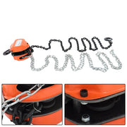 DURAFORCE Manual Chain Hoist | 1 Ton / 2200 lbs Capacity | 2 Hooks Red | 10ft / 3m Lift