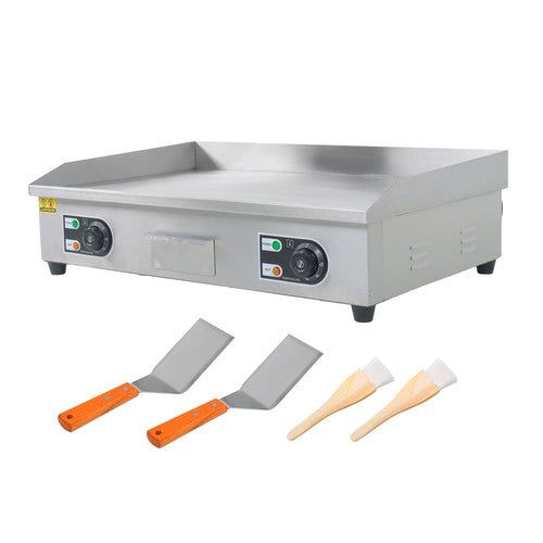DURAFORCE 30 Inch Commercial Electric Griddle 3000W Countertop Flat Top Grill 122℉-572℉