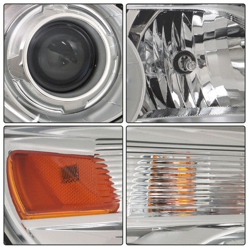 DURAFORCE Projector Passenger + Driver Clear For Chevy Equinox 2011-2015 Headlights Front