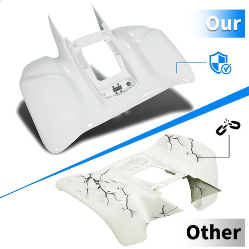 White Front and Rear Fender Kit for Honda TRX 400EX TRX400EX 2005-2007 ABS
