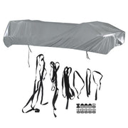 DURAFORCE 21-24Ft Waterproof Heavy Duty Pontoon Boat Cover Outdoor UV Rain Dust Protection