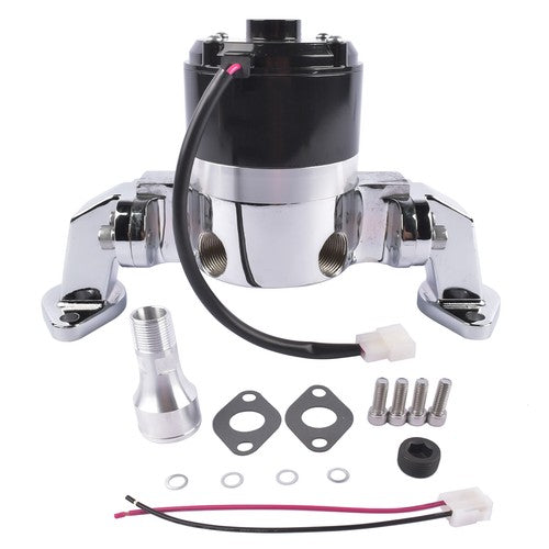 DURAFORCE High Flow Aluminum Electric Water Pump for Big Block Chevy 396 454 427 Chrome