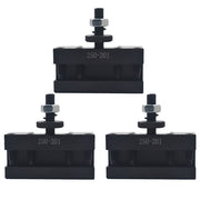 DURAFORCE 3Pcs BXA #1 Quick Change Turning & Facing Tool Post Holder 250-201 For Lathe