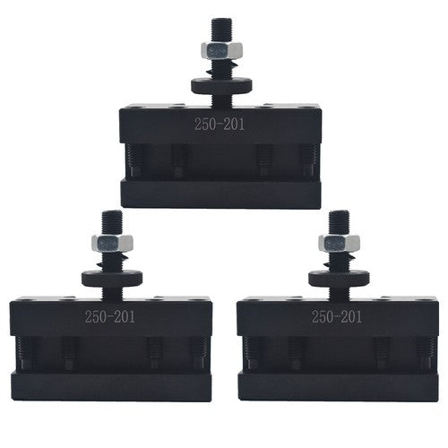 DURAFORCE 3Pcs BXA #1 Quick Change Turning & Facing Tool Post Holder 250-201 For Lathe