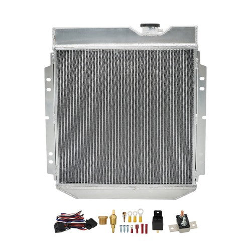 DURAFORCE For 1960-1965 Ford Falcon Ranchero V8 3 Row Radiator+Shroud+Electric Fan+Relay