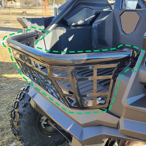 DURAFORCE Tailgate Bed Enclosure For 2020-2024 Kawasaki Teryx KRX 1000 Rear Luggage Rack