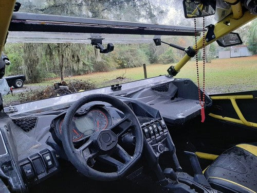DURAFORCE 2-IN-1 Front Flip Clear Windshield for Can-Am Maverick X3 Models 2017+