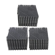 DURAFORCE 50Pack 12 x12in Interlocking Drainage Floor Tile Modular Interlocking Tile Black