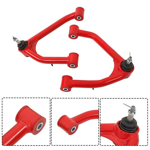 DURAFORCE Fit For Chevrolet GMC 1500 2007-2018 Tubular Red 2-4' Lift Upper Control Arms