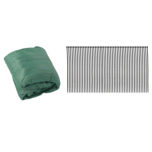 DURAFORCE dark green 6FTx50FT garden privacy fence heavy duty barrier net with zip ties