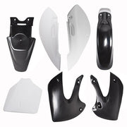 DURAFORCE Plastic Fender Fairing For Kawasaki KX 65 KLX 110 DRZ110 Suzuki RM65 White&Black