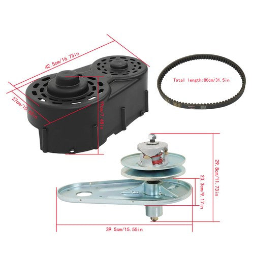 DURAFORCE Go Kart Torque Converter Kit 40 Series Clutch Pulley Driver Driven 8hp to16hp