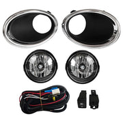 DURAFORCE For Nissan Rogue Sport 2017-2019 Fog Lights Lamp Bulb+Switch+Harness+Cover Set