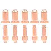 DURAFORCE 10Pcs Plasma Electrode 249926 Tip 249928 Nozzle for Miller XT40 XT30 XT30C Torch