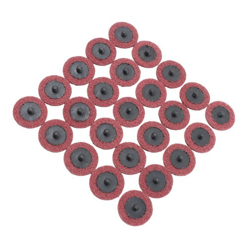 DURAFORCE Surface Conditioning Quick Change Discs, 2" Red (Medium) Prep Pad - 25 Pack