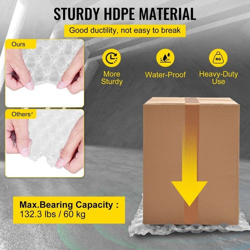 DURAFORCE Air Cushion Machine Film 984ft x 16in Bubble Pillow Packaging Padding 4 Rolls