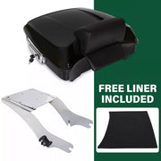 DURAFORCE Razor Trunk Pack Backrest Mount Rack For Harley Touring Road King 1997-2008