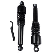DURAFORCE Black 13in Heavy Duty Rear Shocks For Harley Road King Touring Street Tour Glide