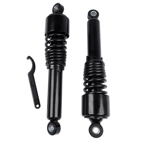 DURAFORCE Black 13in Heavy Duty Rear Shocks For Harley Road King Touring Street Tour Glide