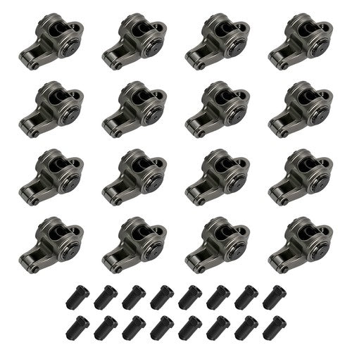 DURAFORCE For Chevy SBC 267 350 1.6 Ratio 7/16" Full Roller Rocker Arms No Self-Aligning