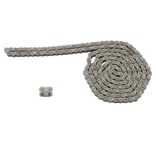 DURAFORCE 50H Heavy Duty Roller Chain 10 Feet w/Connecting Link with 2 connectors