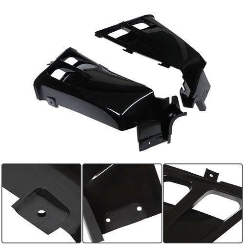 DURAFORCE Plastic Gas Tank Side Cover & Grill For Yamaha Banshee 350 1987-2005 2006 Black
