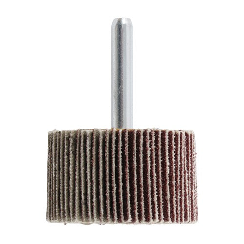 DURAFORCE 5 Pack 1-1/2" x 1" x 1/4" Aluminum Oxide Shank Mounted Flap Wheels 120 Grit