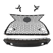 DURAFORCE Chrome Black Plastic For Lexus RX350 RX450h 2020-2022 Front Upper Grille Grill