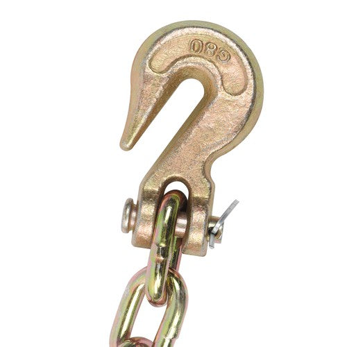 DURAFORCE W/Clevis Hooks Transportation Bundle Chain Steel Gold 4900lbs G80 5/16in×12ft