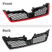 DURAFORCE Fit 2014-2018 Subaru Forester STI-Style ABS Front Grille Bumper Grill w/Red Trim
