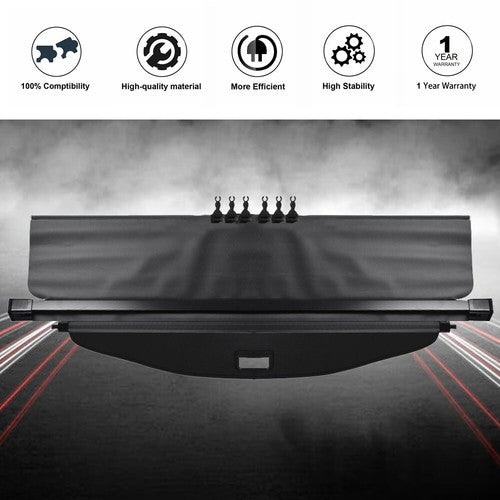 DURAFORCE Retractable Cargo Cover Privacy Trunk Tonneau Shield For 2018-20 Chevy Equinox