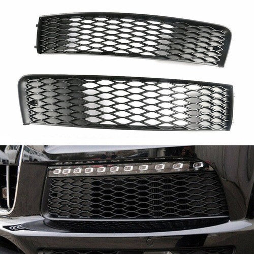 DURAFORCE 2Pcs Front Bumper Outer Grille Left+Right For Audi Q7 S-line Sport 2011-2015