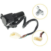 DURAFORCE NEW Ignition Switch Lock Gas Cap Cover Set For Kawasaki Ninja 250R EX250J 08-12
