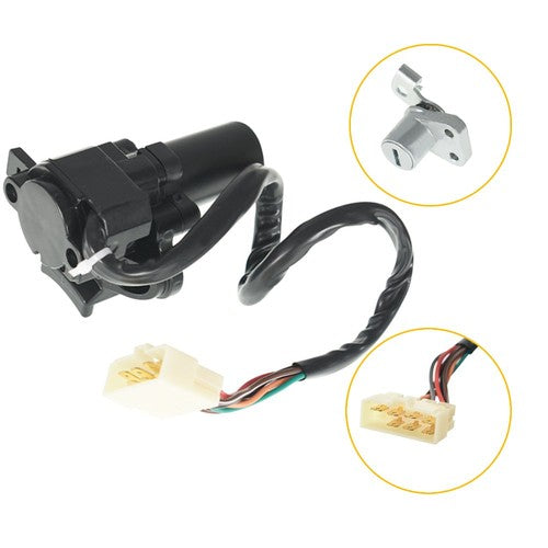 DURAFORCE NEW Ignition Switch Lock Gas Cap Cover Set For Kawasaki Ninja 250R EX250J 08-12