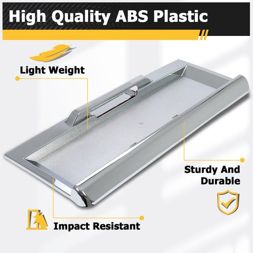 Rear License Plate Trim Cover Frame for 2003 2005 Hummer H2 SUV Chrome With Holes