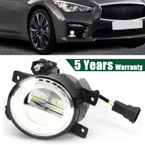 DURAFORCE Right Passenger side Fog Light For Infiniti 2014-2020 Q50 QX50 QX60 QX80 LED