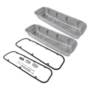 DURAFORCE 3-11/16" Tall Finned Aluminum Valve Covers Fits Chevy Big Block 396 402 427 454